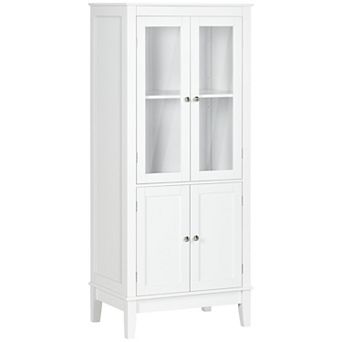 kleankin Bathroom Storage Cabinet with Adjustable Shelves