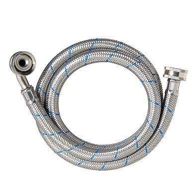 2 Pack Washing Machine Hoses 4 Ft, Universal Washer Hose 90 Degree Elbow Connect