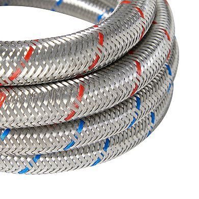 2 Pack Washing Machine Hoses 4 Ft, Universal Washer Hose 90 Degree Elbow Connect