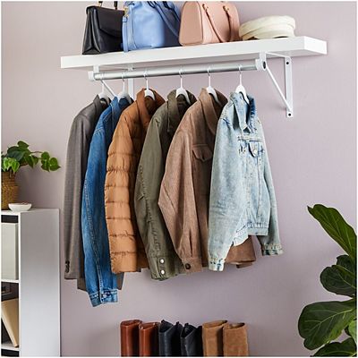Floating closet rod hotsell
