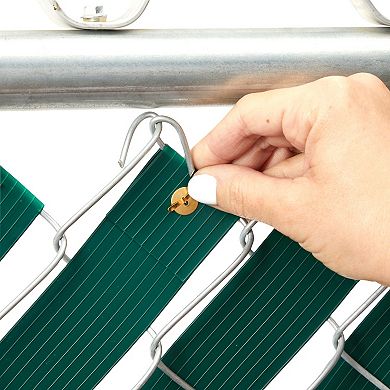 Chainlink Fence privacy tape，1.9”x250ft，125pcs fasteners