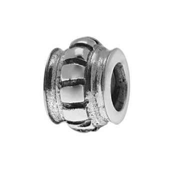 Individuality Beads Sterling Silver Striped Stopper Bead