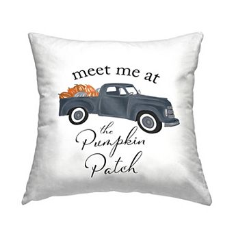 Stupell Home Decor Pumpkin Patch Seasonal Farmhouse Truck Throw Pillow