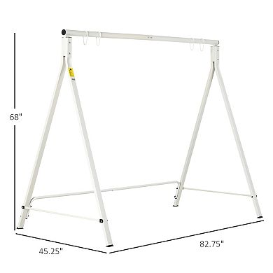 Outsunny Swing Stand, Meta Swing Frame, 528 Lbs Weight Capacity