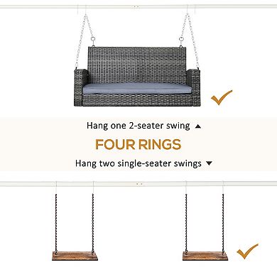 Outsunny Swing Stand, Meta Swing Frame, 528 Lbs Weight Capacity