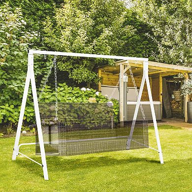 Outsunny Swing Stand, Meta Swing Frame, 528 Lbs Weight Capacity