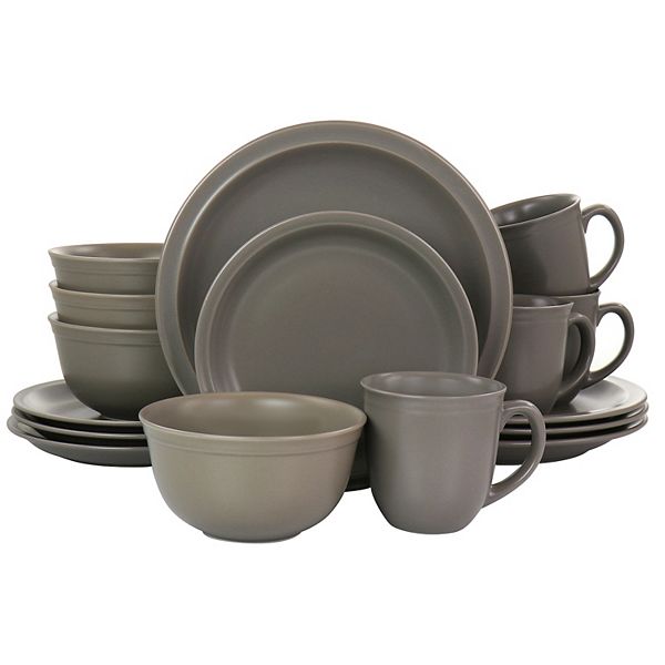 Gibson Home 16 Piece Siam Stoneware Dinnerware Set