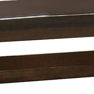 Wooden Console Table with One Open Shelf, Brown