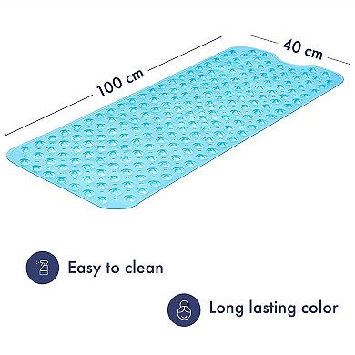 Non-slip Bath Mat With Suction Cups Machine Washable