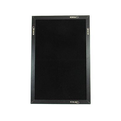 Beveled Mirror with Mother of Pearl Strip Accent, Silver