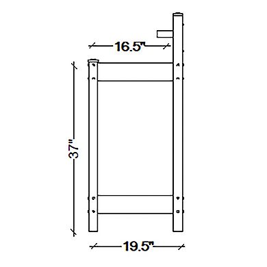 Dura-trel Greenfield Outdoor Table Potting Bench For Gardening Supplies, White