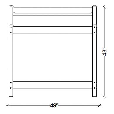 Dura-trel Greenfield Outdoor Table Potting Bench For Gardening Supplies, White
