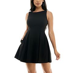 Julia Box Pleat Sleeveless Skater Dress ( in 8 colors)