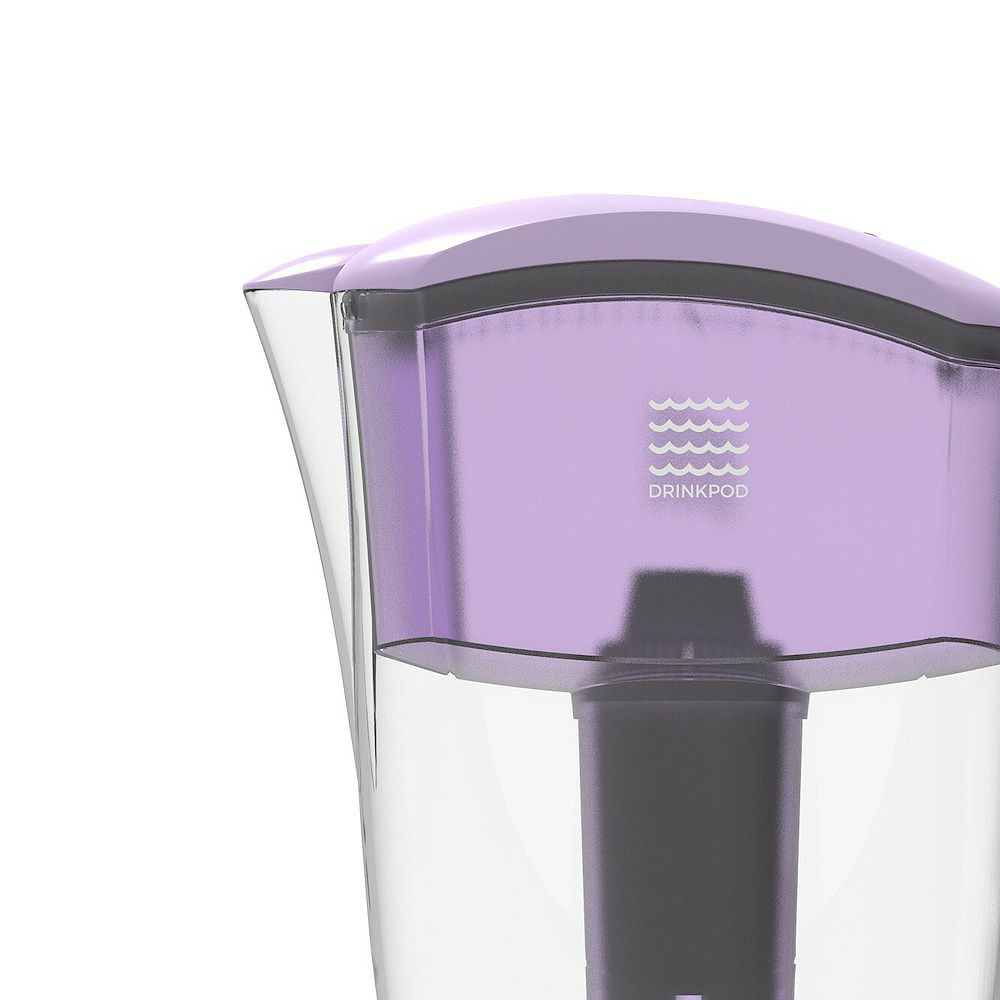 Drinkpod Alkaline Water Pitcher 2.5L Capacity Includes 3 Filters