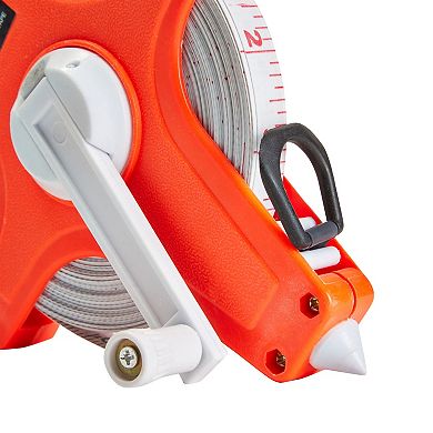 100 FT Long Tape Open Reel Measuring Tape for Building Surveying, Track & Field