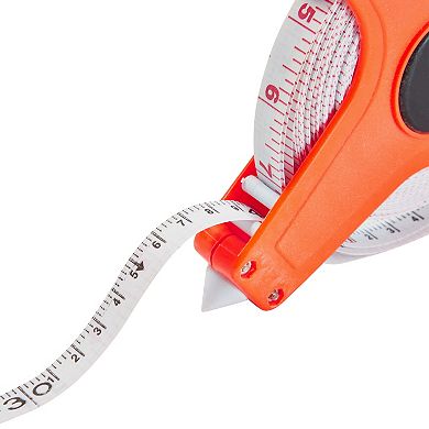 100 FT Long Tape Open Reel Measuring Tape for Building Surveying, Track & Field