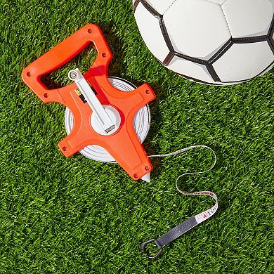 100 FT Long Tape Open Reel Measuring Tape for Building Surveying, Track & Field