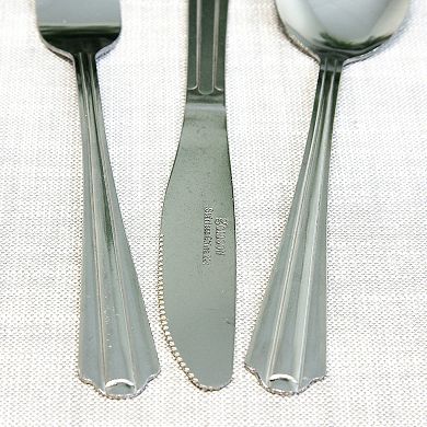 Gibson Home Classic Canberra 45 Piece Stainless Steel Flatware Set