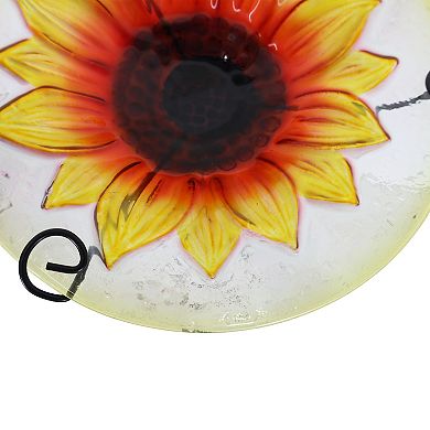 Crosslight Sunflower Glass Bird Feeder Stand