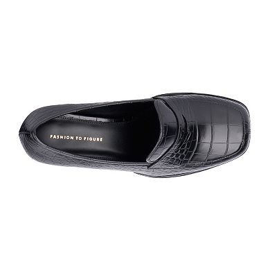 Fashion to Figure Madelyn Women's Wide Width Platform Loafers
