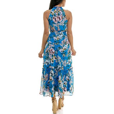 Women's Nina Leonard Maxi Tiered Dress