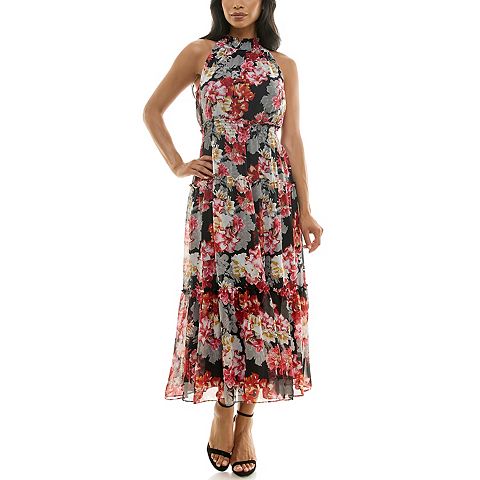 Женские платья Nina Leonard Women's Nina Leonard Maxi Tiered Dress