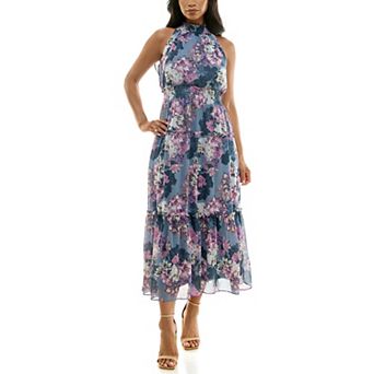 Women's Nina Leonard Maxi Tiered Dress