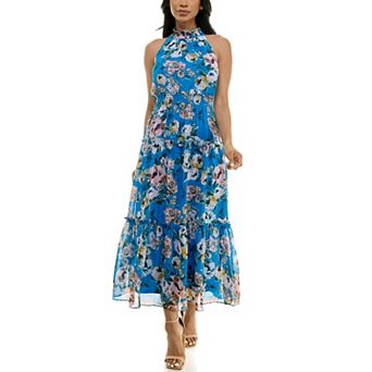 Women's Nina Leonard Maxi Tiered Dress