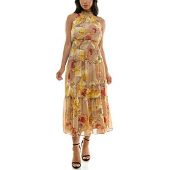 Women's Nina Leonard Maxi Tiered Dress