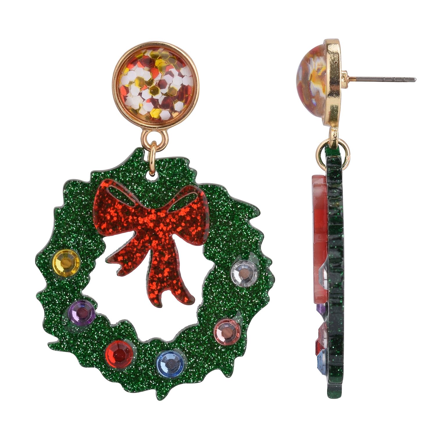 Buy 1 or 2 Christmas Bow Charms/ Holiday Christmas Bow Earring