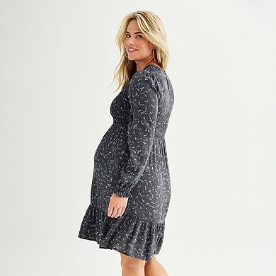 Maternity Sonoma Goods For Life® Smocked Babydoll Dress 