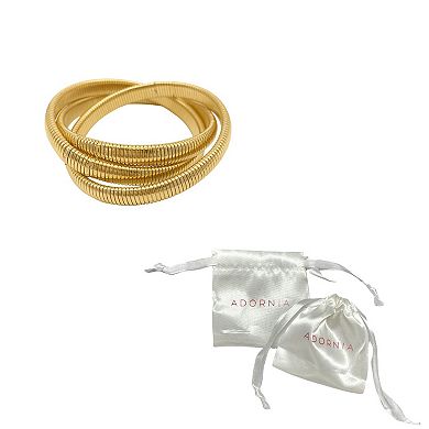 Adornia 14k Gold Plated Interlocked Bracelets