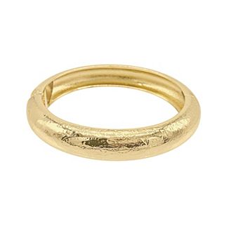 Adornia Textured Hinged Bangle Bracelet