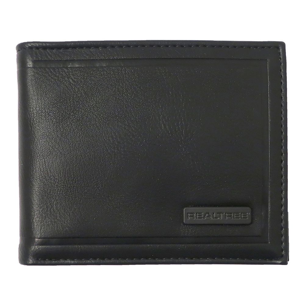 Men's Realtree Embossed Metal Logo Faux Leather Bifold Wallet