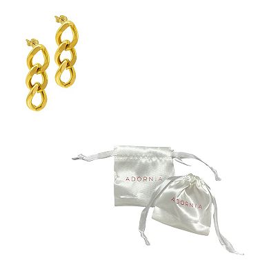 Adornia 14k Gold Plated Chain Drop Earrings