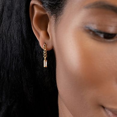 Adornia 14k Gold Plated Cubic Zirconia Earrings