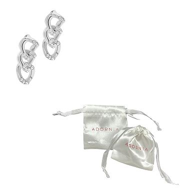 Adornia Cubic Zirconia Chain Drop Earrings
