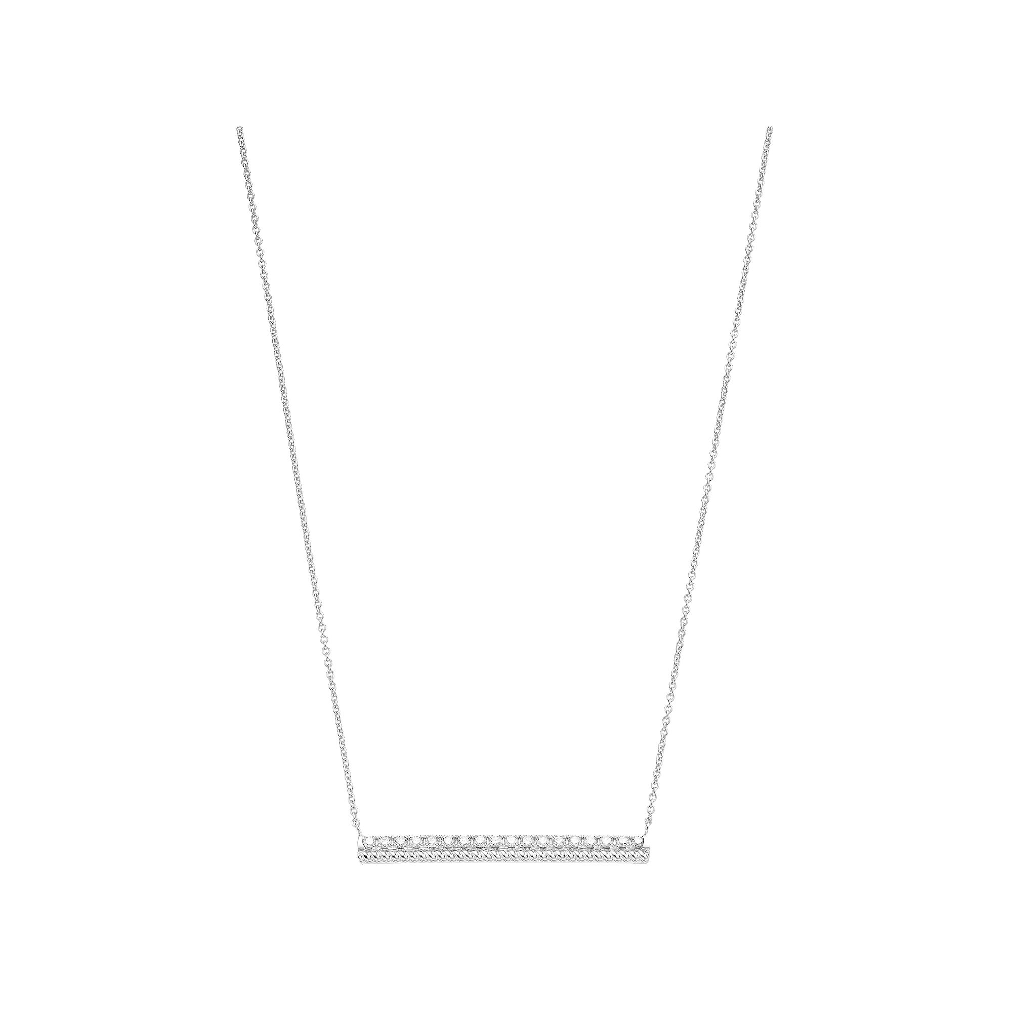 Ava Blue 14k White Gold 1/3 Carat T.W. Diamond Necklace, Womens, Size: 18