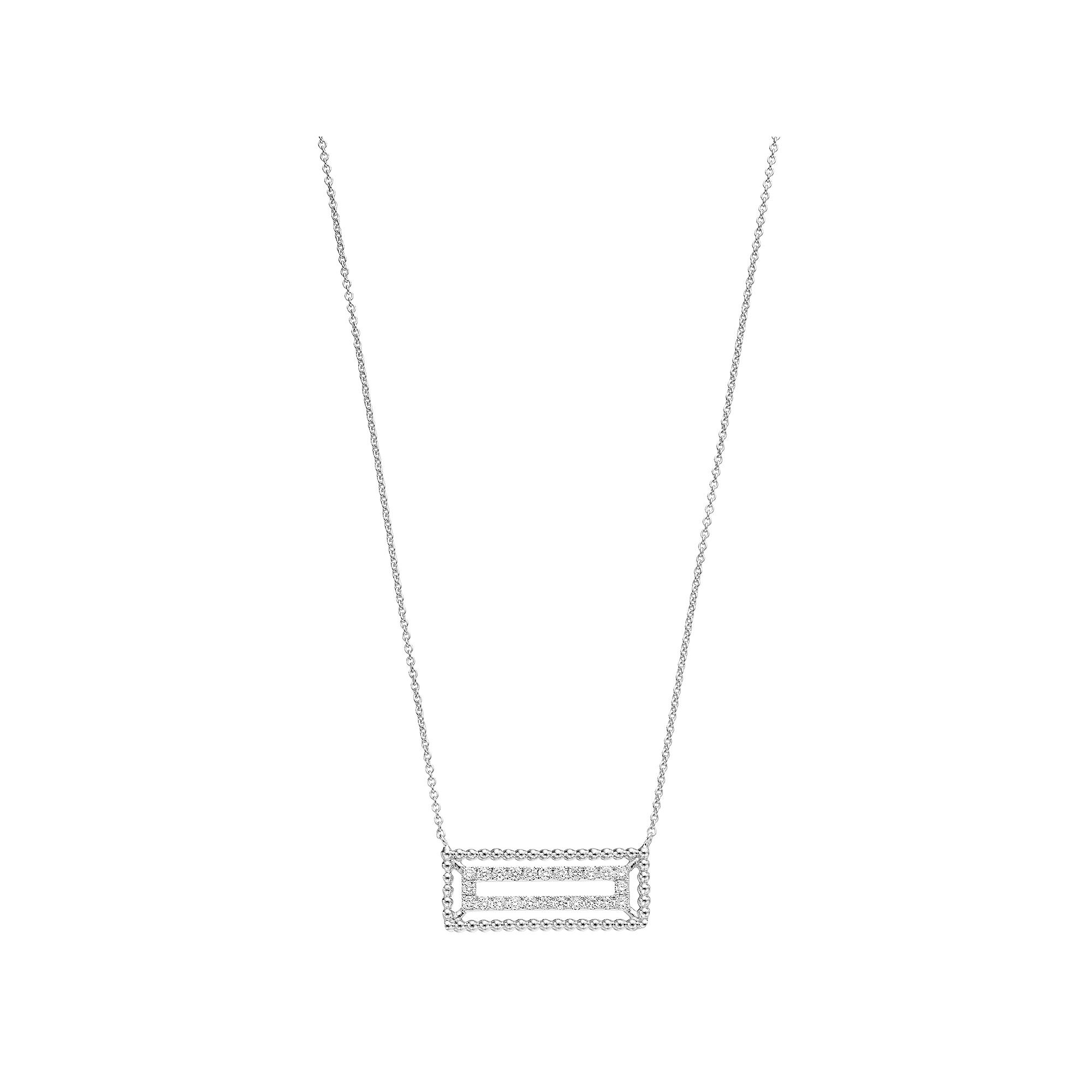 Ava Blue 14k White Gold 1/3 Carat T.W. Diamond Necklace, Womens, Size: 18