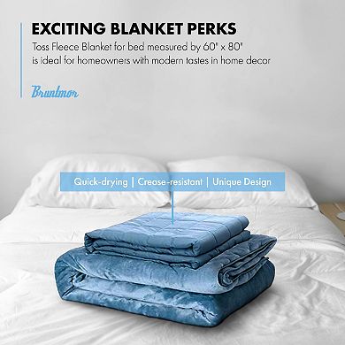 Soft Plush Weighted Blanket With Machine Washable Ultra-soft