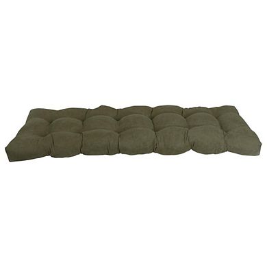 Blazing Needles 55-inch by 19-inch Tufted Solid Microsuede Bench Cushion