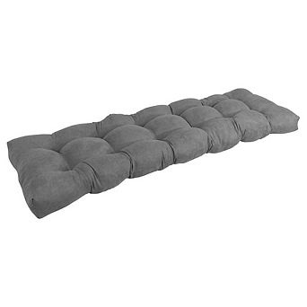 Blazing Needles 55-inch by 19-inch Tufted Solid Microsuede Bench Cushion