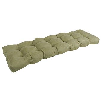 Blazing Needles 55-inch by 19-inch Tufted Solid Microsuede Bench Cushion