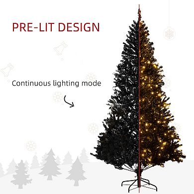 HOMCOM 7.5' Prelit Artificial Christmas Xmas Tree White LED 1346 Tip