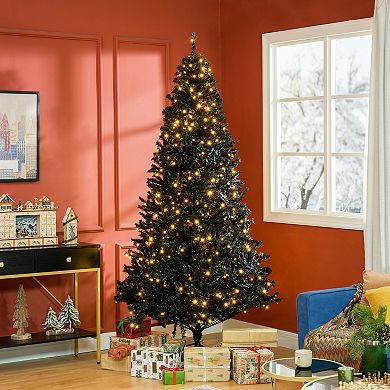 HOMCOM 7.5' Prelit Artificial Christmas Xmas Tree White LED 1346 Tip