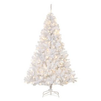 HOMCOM 7.5ft Prelit Artificial Christmas Xmas Tree LED 1346 Tip