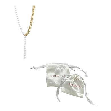 Adornia 14k Gold Plated Cultured Freshwater Pearl Necklace