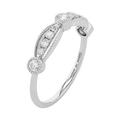 Ava Blue 14k White Gold 1/3 Carat T.W. Diamond Promise Ring