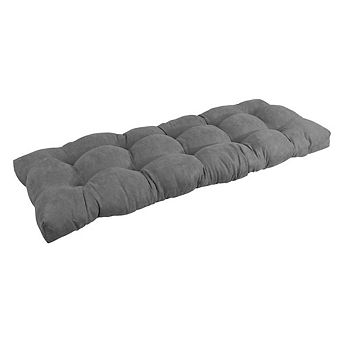Blazing Needles 46-inch by 19-inch Tufted Solid Microsuede Bench Cushion