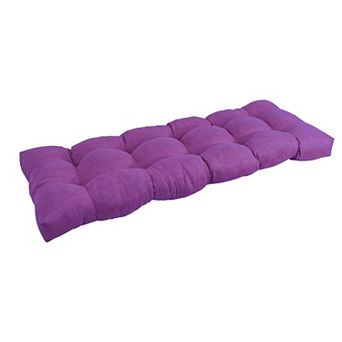 Blazing Needles 46-inch by 19-inch Tufted Solid Microsuede Bench Cushion
